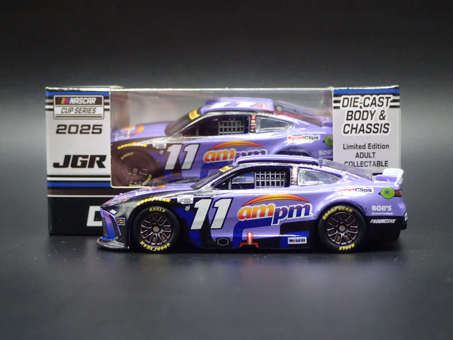 2025 25 TOYOTA CAMRY 11 DENNY HAMLIN AM PM WIN NASCAR 1:64 SCALE DIECAST CAR