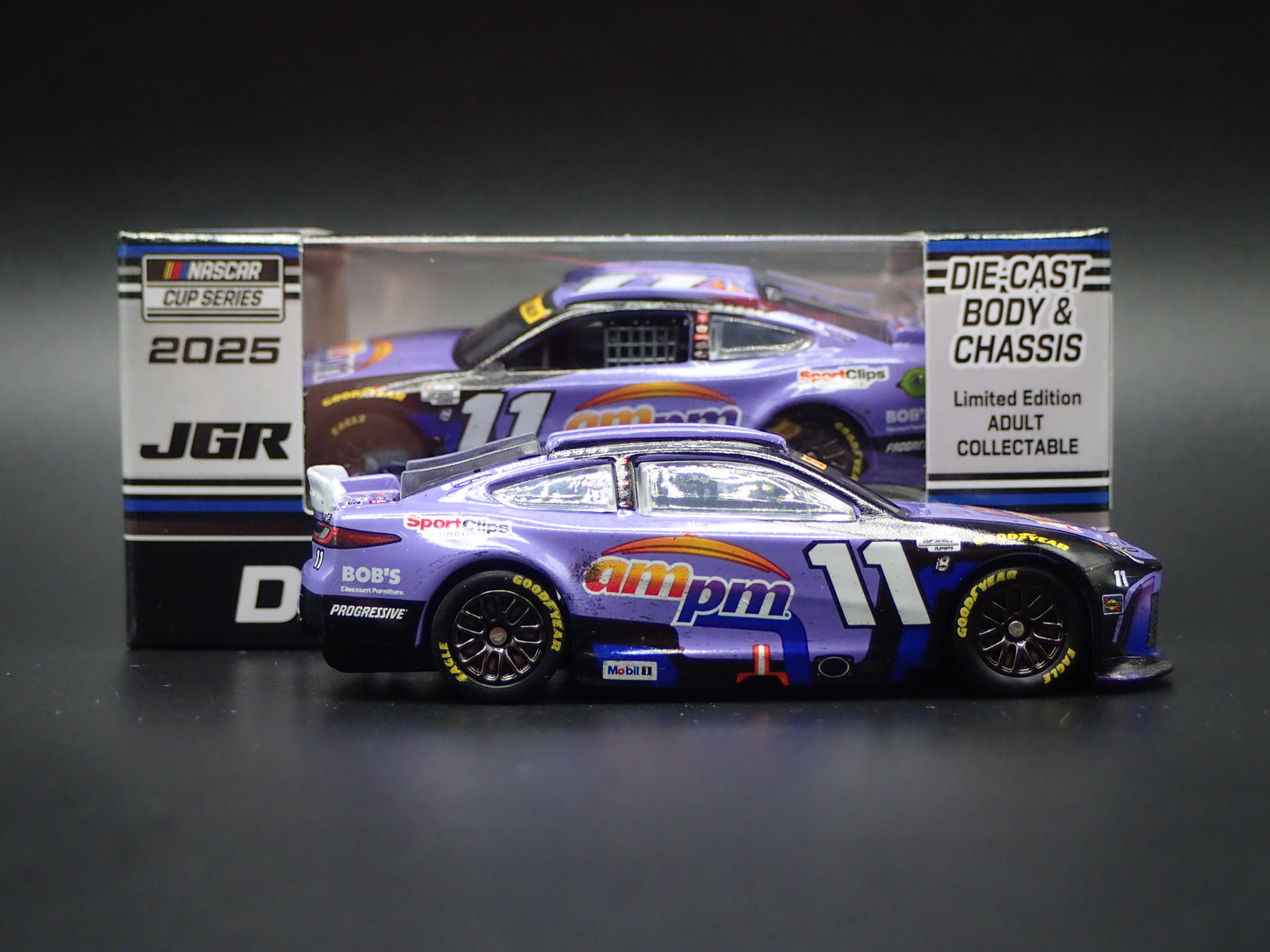 2025 25 TOYOTA CAMRY 11 DENNY HAMLIN AM PM WIN NASCAR 1:64 SCALE DIECAST CAR