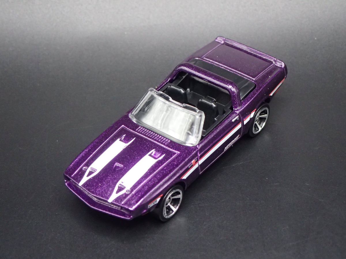 1969 69 FORD MUSTANG SHELBY GT-500 CONVETIBLE PURPLE 1:64 SCALE DIECAST MODEL CAR