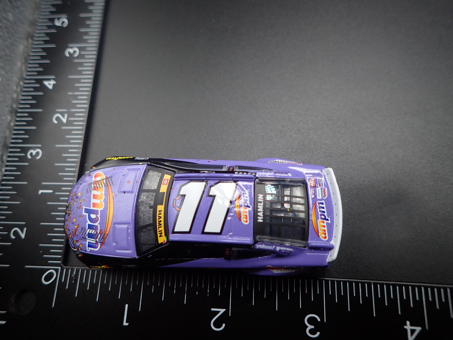2025 25 TOYOTA CAMRY 11 DENNY HAMLIN AM PM WIN NASCAR 1:64 SCALE DIECAST CAR