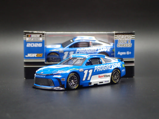 2026 26 TOYOTA CAMRY 11 DENNY HAMLIN PROGRESSIVE NASCAR 1:64 DIECAST MODEL CAR