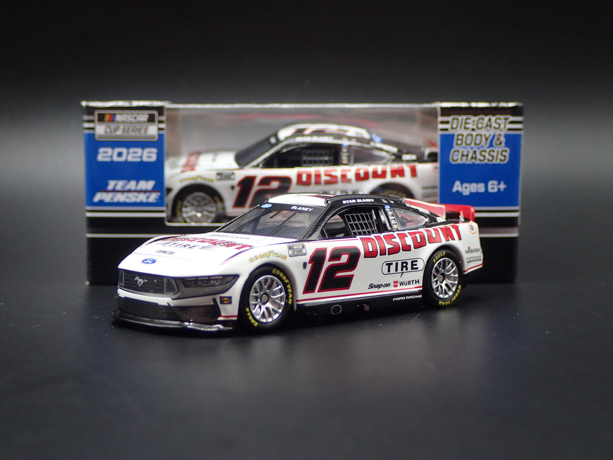 2026 26 FORD MUSTANG #12 RYAN BLANEY DISCOUNT TIRE NASCAR 1:64 SCALE DIECAST CAR-Burning Rubber Toy Company