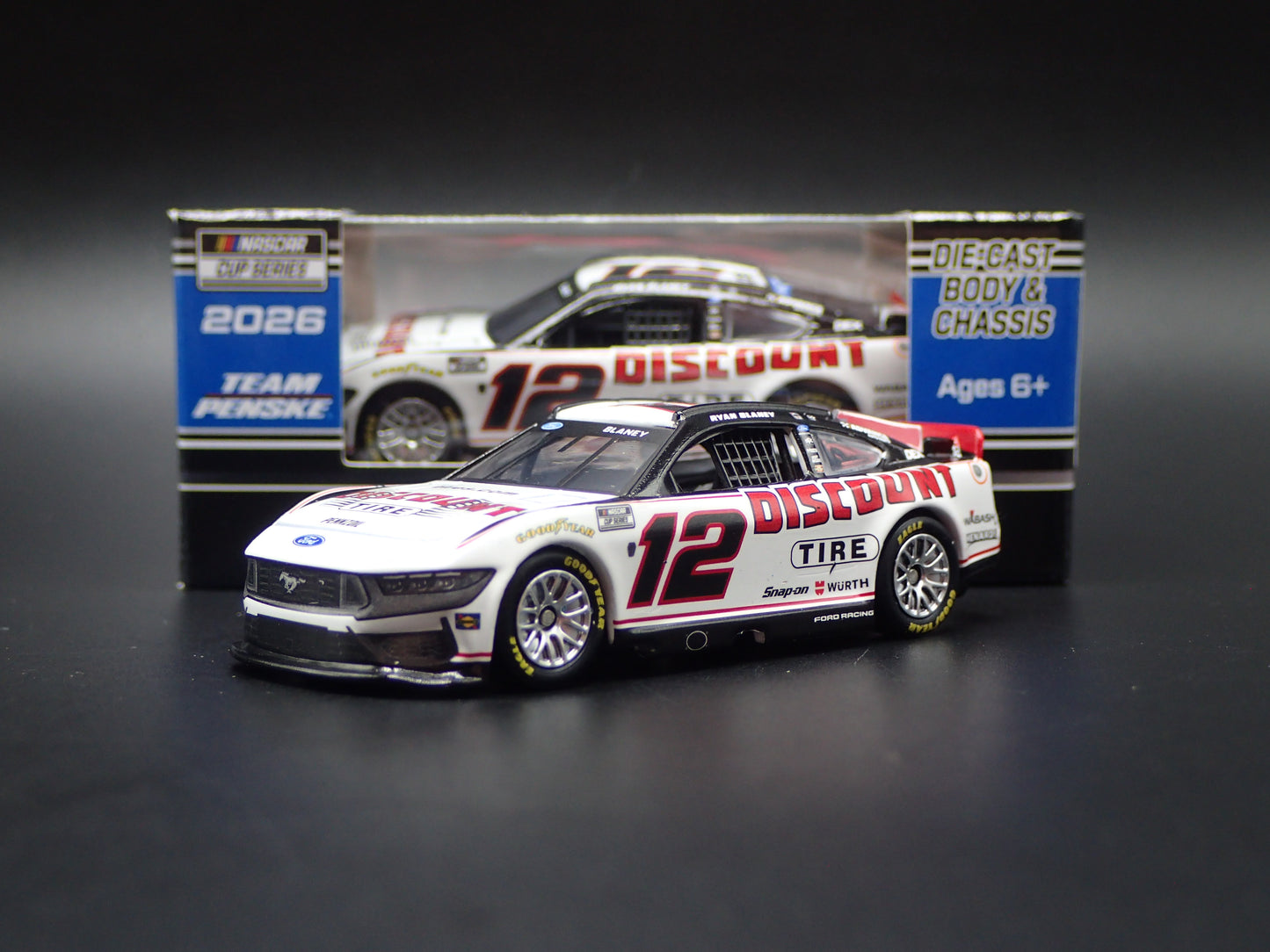 2026 26 FORD MUSTANG #12 RYAN BLANEY BODYARMOR NASCAR 1:64 SCALE DIECAST CAR