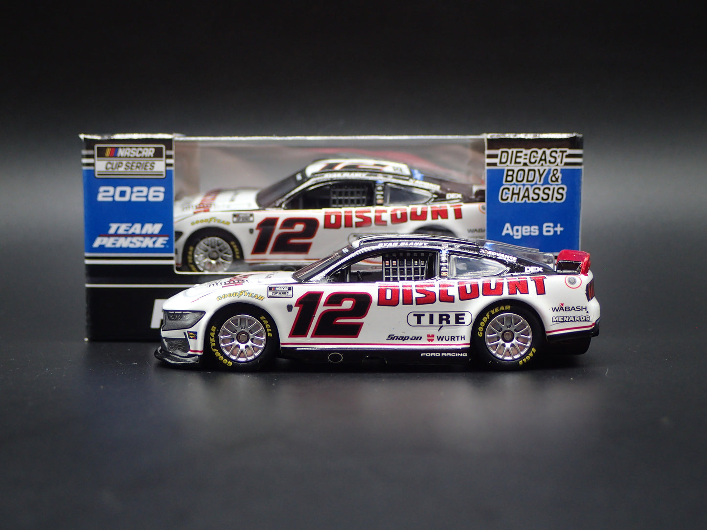 2026 26 FORD MUSTANG #12 RYAN BLANEY BODYARMOR NASCAR 1:64 SCALE DIECAST CAR