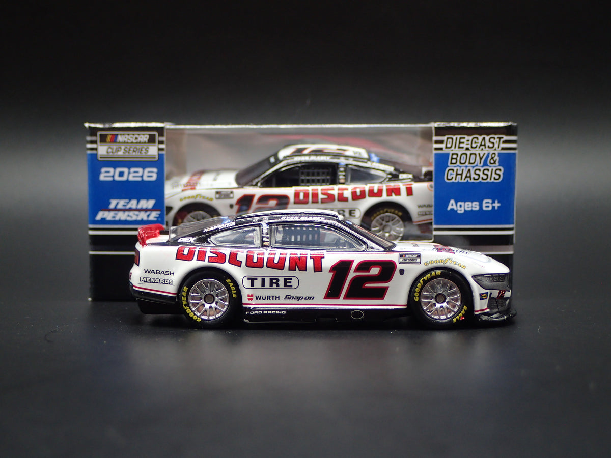 2026 26 FORD MUSTANG #12 RYAN BLANEY DISCOUNT TIRE NASCAR 1:64 SCALE DIECAST CAR-Burning Rubber Toy Company