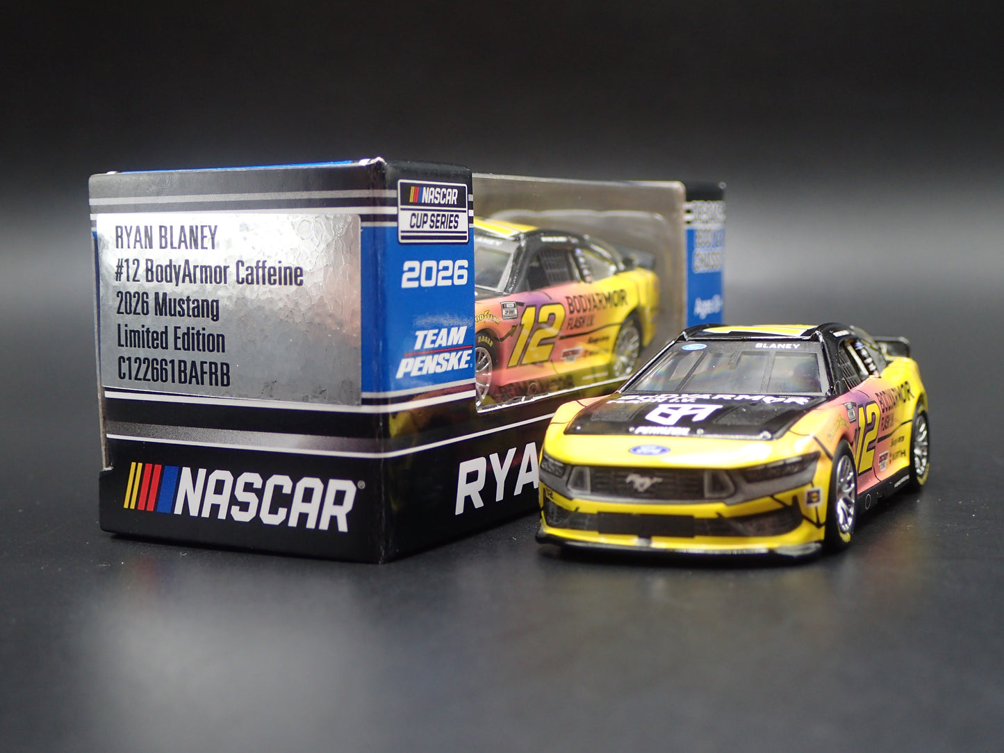 2026 26 FORD MUSTANG #12 RYAN BLANEY DISCOUNT TIRE NASCAR 1:64 SCALE DIECAST CAR