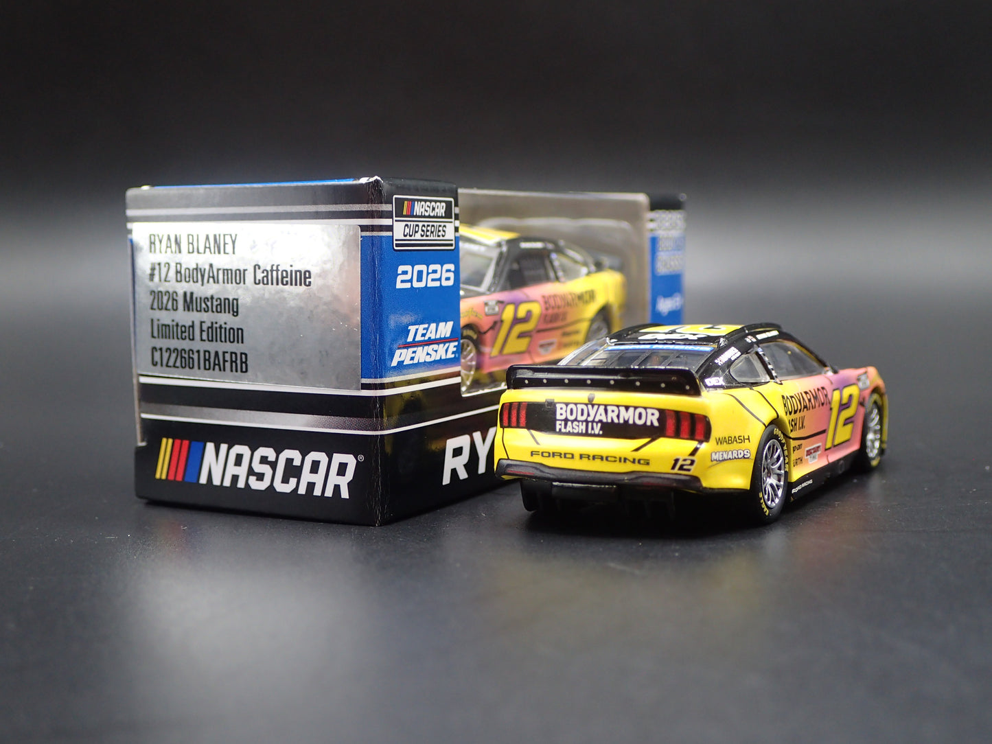 2026 26 FORD MUSTANG #12 RYAN BLANEY DISCOUNT TIRE NASCAR 1:64 SCALE DIECAST CAR