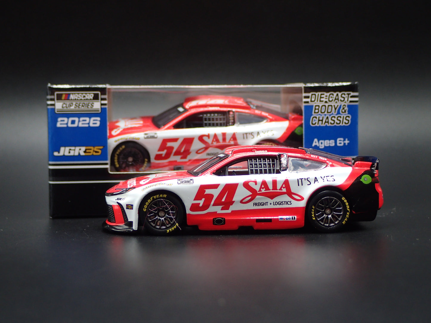 2026 TOYOTA CAMRY #54 TY GIBBS NASCAR SAIA FREIGHT 1:64 SCALE DIORAMA MODEL CAR