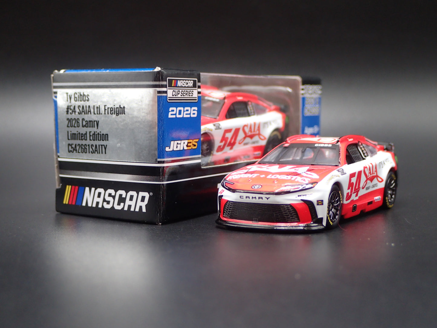 2026 TOYOTA CAMRY #54 TY GIBBS NASCAR SAIA FREIGHT 1:64 SCALE DIORAMA MODEL CAR