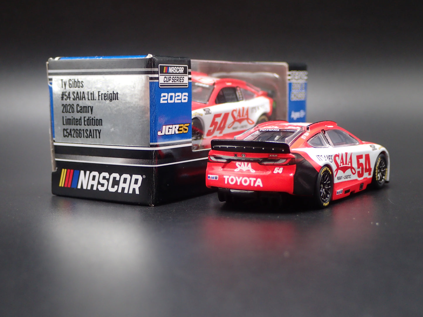 2026 TOYOTA CAMRY #54 TY GIBBS NASCAR SAIA FREIGHT 1:64 SCALE DIORAMA MODEL CAR