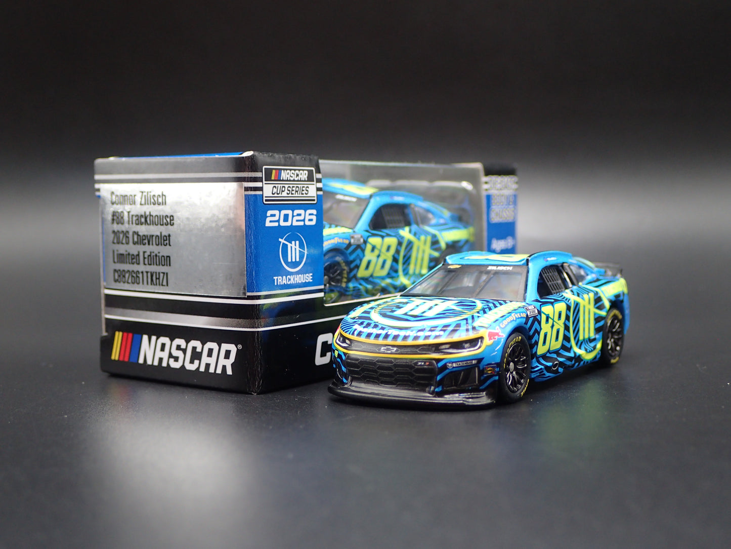 2026 26 CHEVROLET 88 CONNOR ZILISCH TRACKHOUSE NASCAR 1:64 SCALE DIECAST CAR