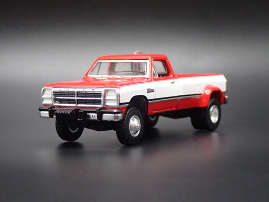 1981-1993 DODGE RAM D350 DUALLY PICKUP TRUCK w HITCH 1/64 SCALE DIECAST MODEL CAR