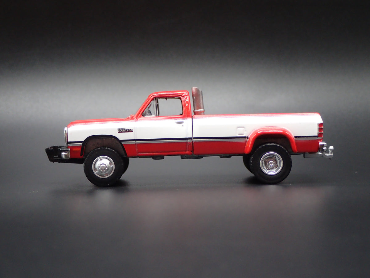 1981-1993 DODGE RAM D350 DUALLY PICKUP TRUCK w HITCH 1/64 SCALE DIECAST MODEL CAR