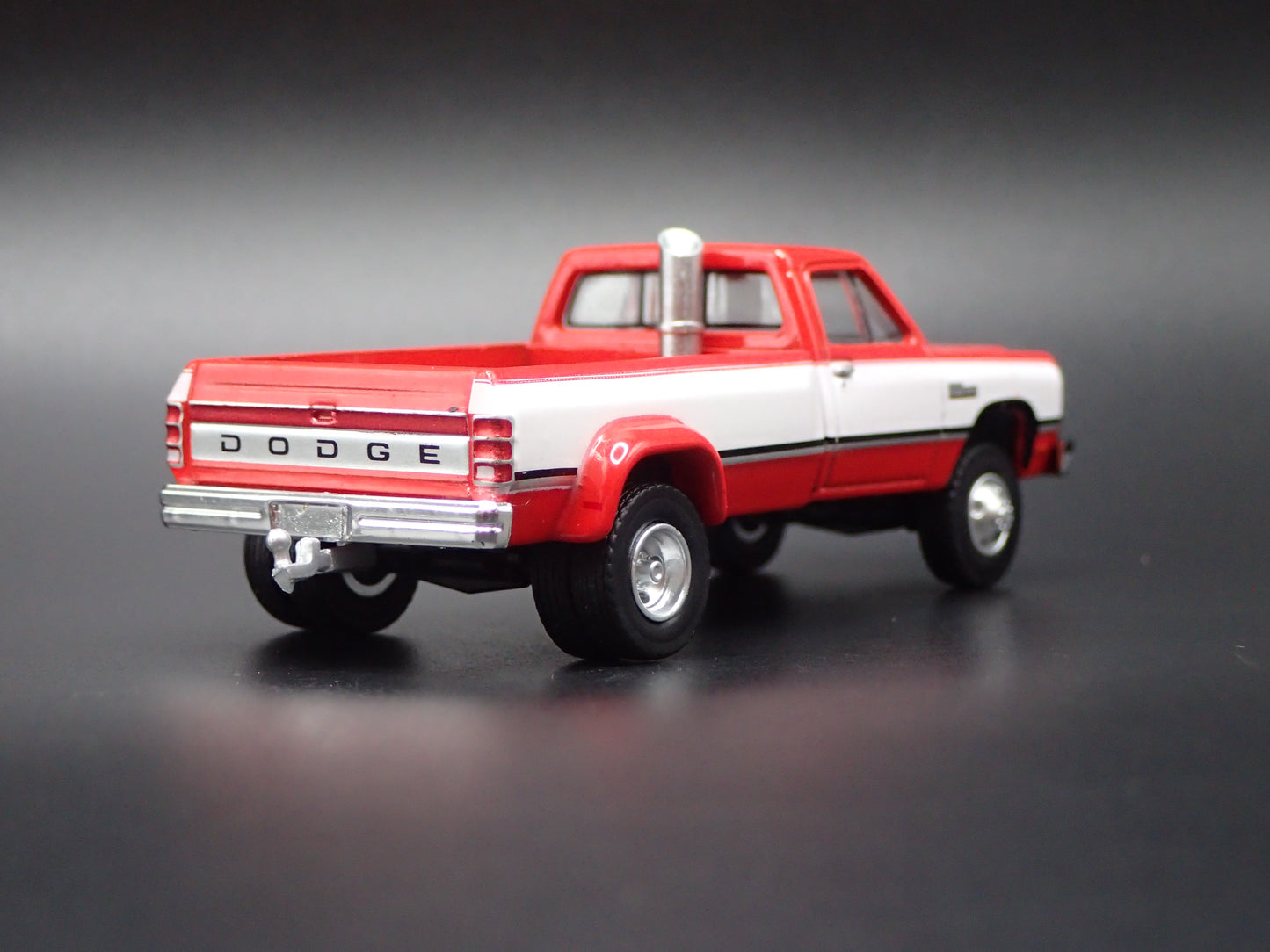 1981-1993 DODGE RAM D350 DUALLY PICKUP TRUCK w HITCH 1/64 SCALE DIECAST MODEL CAR