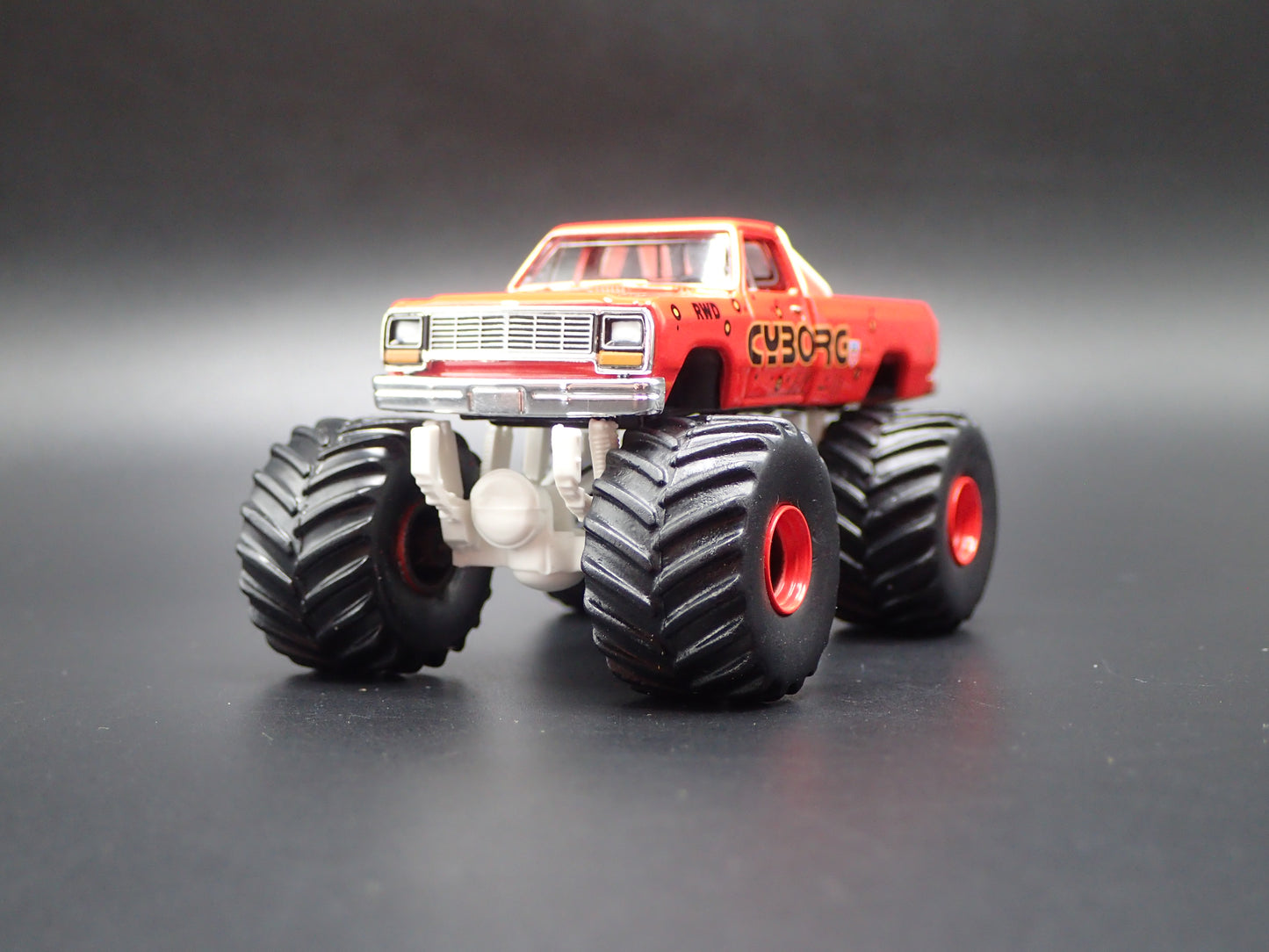1990 90 DODGE RAM D250 MONSTER TRUCK CYBORG 1/64 SCALE DIECAST MODEL CAR