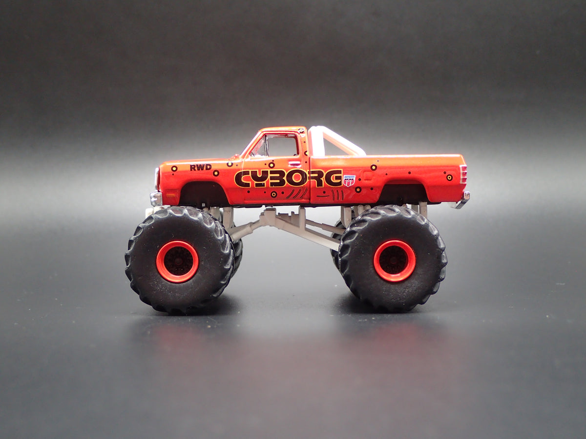 1990 90 DODGE RAM D250 MONSTER TRUCK CYBORG 1/64 SCALE DIECAST MODEL CAR