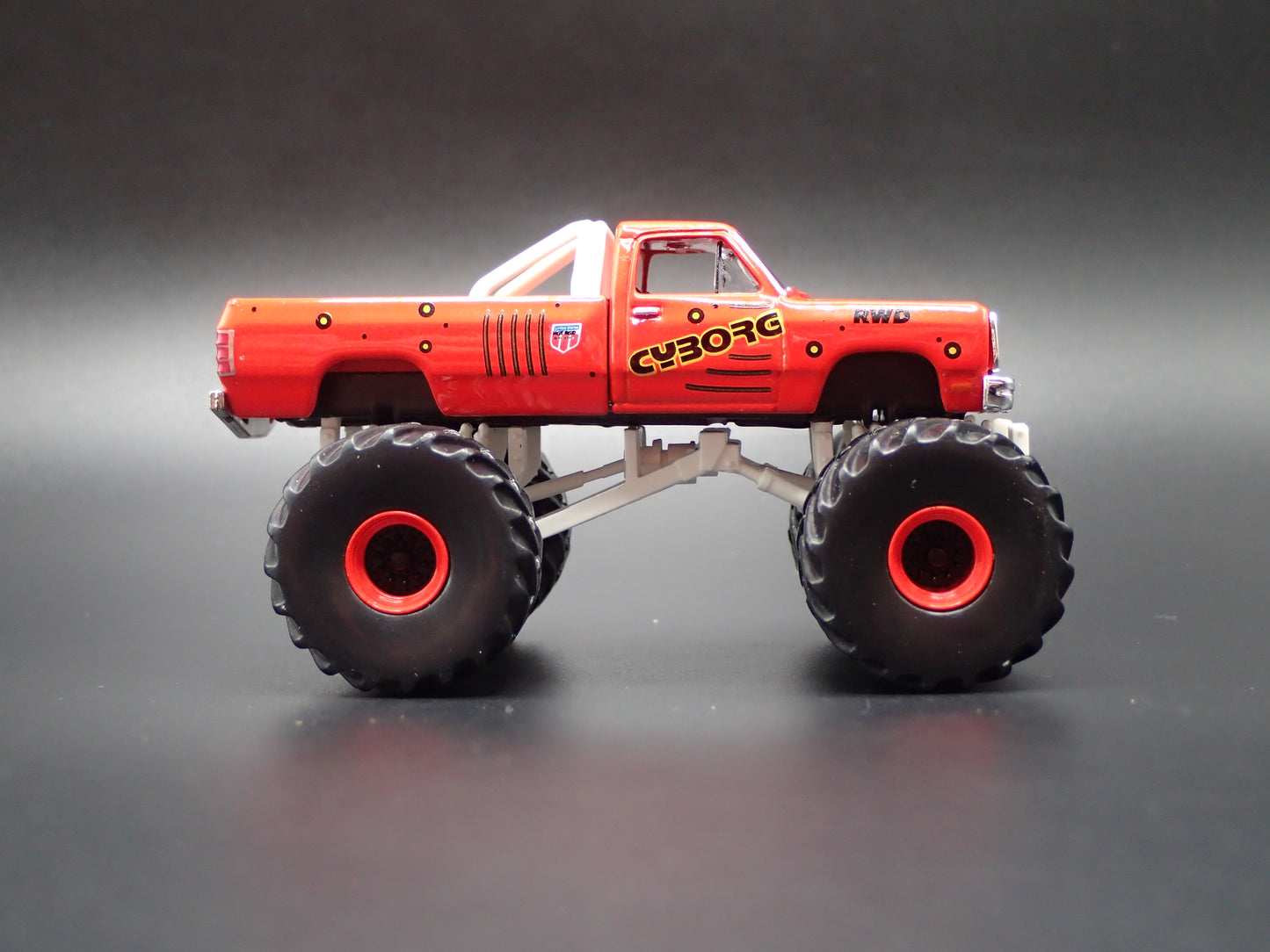 1990 90 DODGE RAM D250 MONSTER TRUCK CYBORG 1/64 SCALE DIECAST MODEL CAR