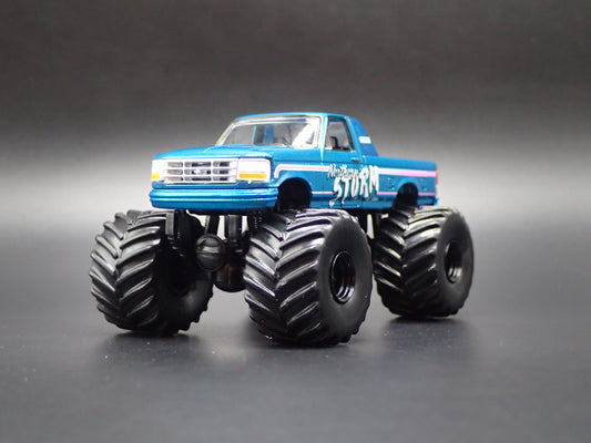 1993 93 FORD F250 MONSTER TRUCK MOUNTAIN STORM 1/64 SCALE DIECAST MODEL CAR