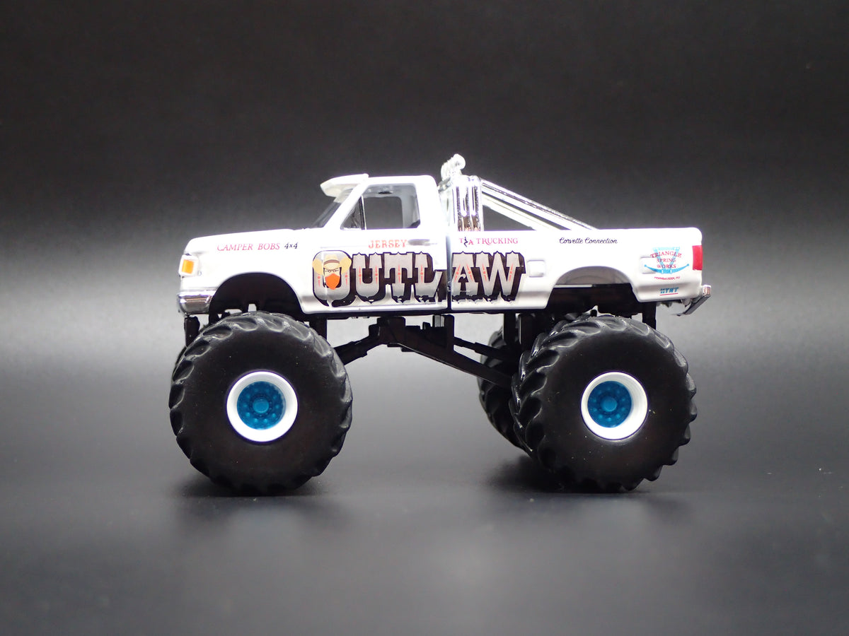1988 88 FORD F150 MONSTER TRUCK JERSEY OUTLAW 1/64 SCALE DIECAST MODEL CAR