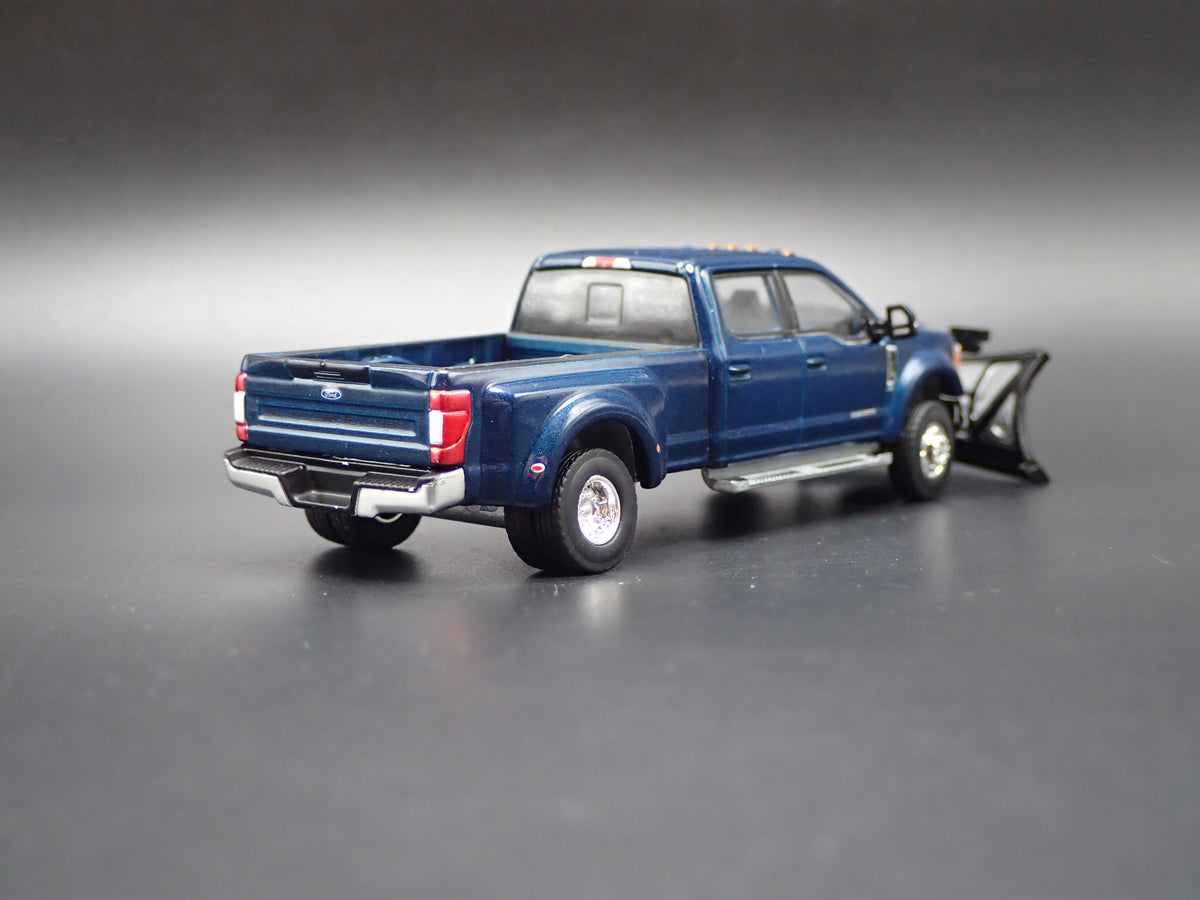 2017-2022 FORD F450 DUALLY TRUCK w SNOW PLOW 1:64 SCALE COLLECTIBLE DIECAST CAR