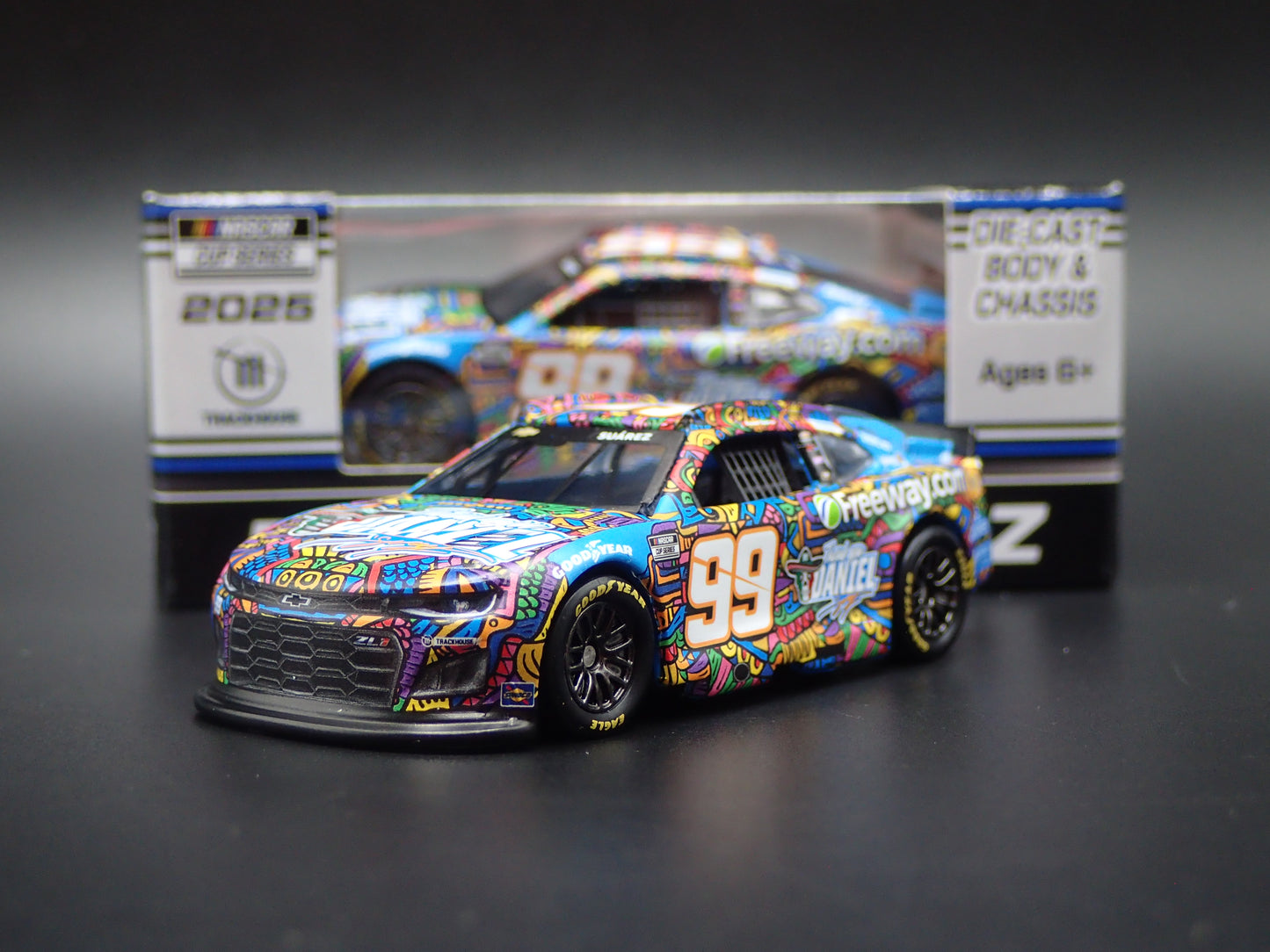 2025 25 CHEVY CHEVROLET 99 DANIEL SUAREZ THANK YOU NASCAR 1:64 DIECAST CAR