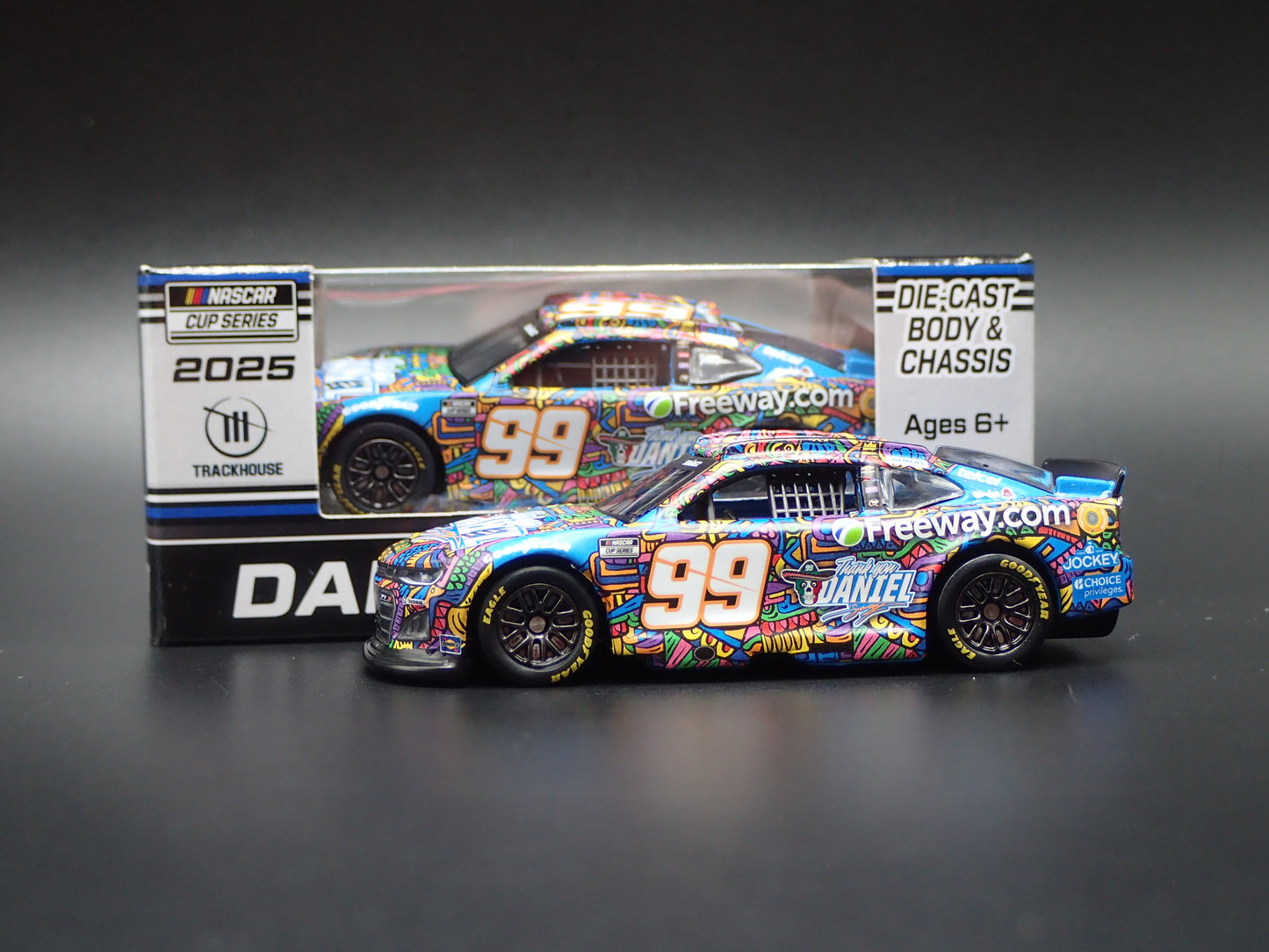 2025 25 CHEVY CHEVROLET 99 DANIEL SUAREZ THANK YOU NASCAR 1:64 DIECAST CAR