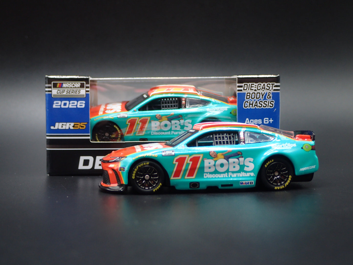 2026 26 TOYOTA CAMRY 11 DENNY HAMLIN BOBS FURNITURE NASCAR 1:64 SCALE DIECAST CAR