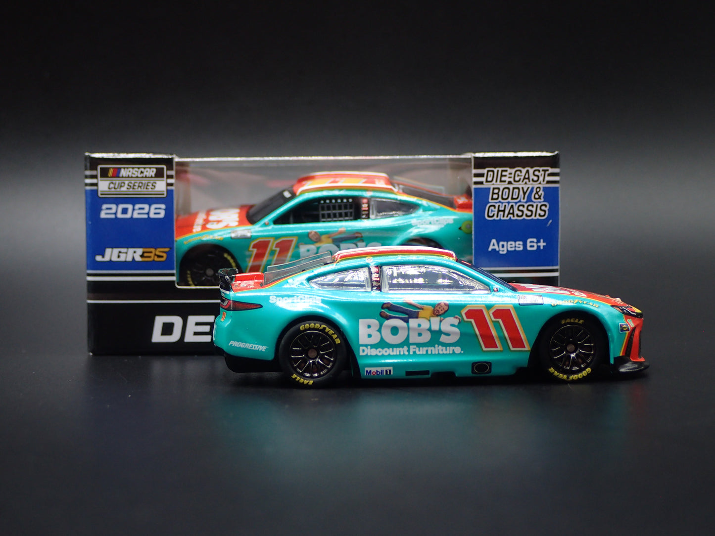 2026 26 TOYOTA CAMRY 11 DENNY HAMLIN BOBS FURNITURE NASCAR 1:64 SCALE DIECAST CAR