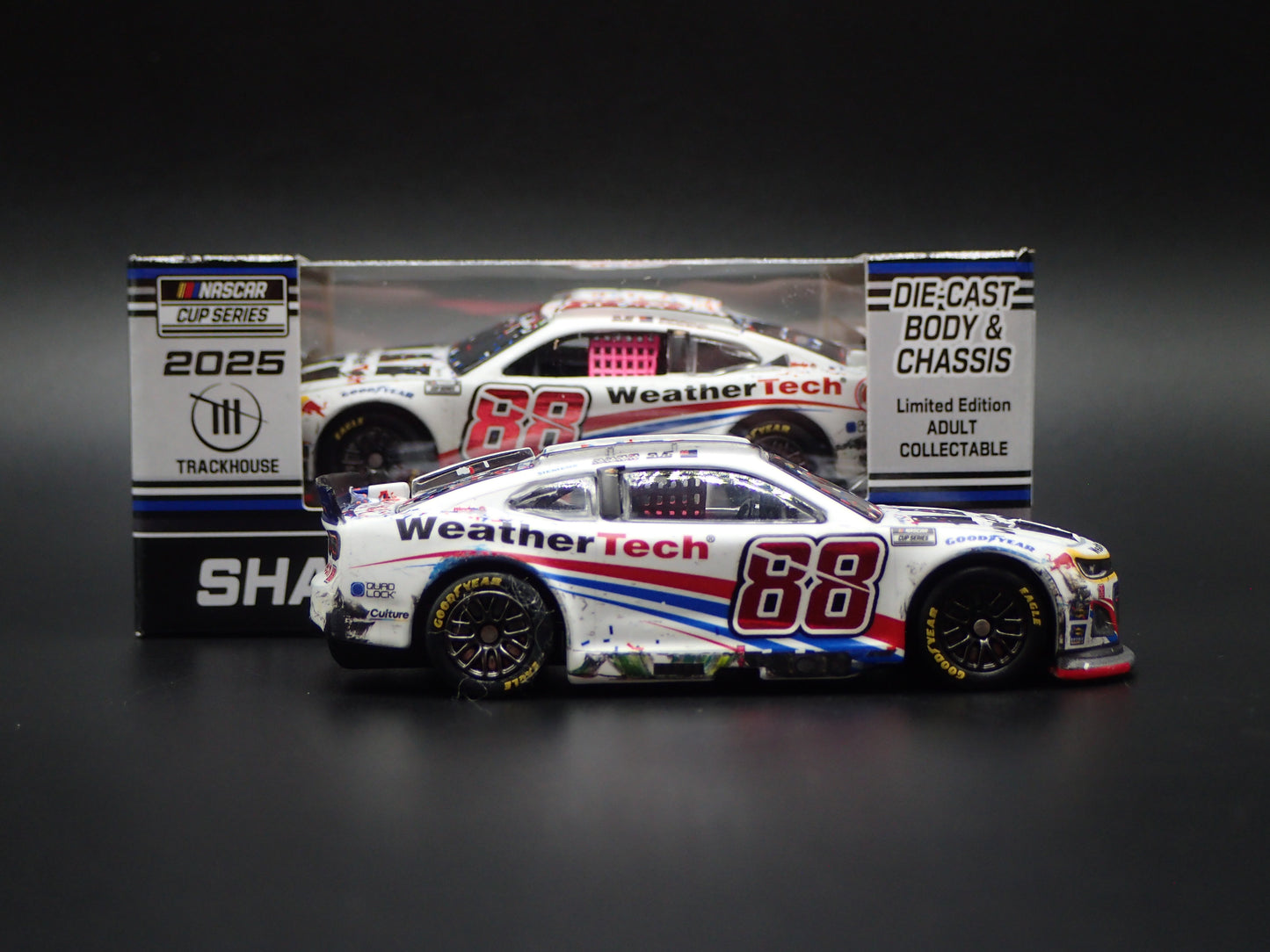 2025 CHEVROLET 88 SHANE VAN GISBERGEN WEATHERTECH WIN NASCAR 1:64 DIECAST MODEL