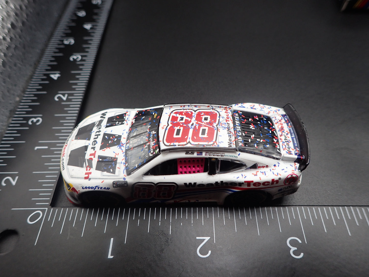 2025 CHEVROLET 88 SHANE VAN GISBERGEN WEATHERTECH WIN NASCAR 1:64 DIECAST MODEL