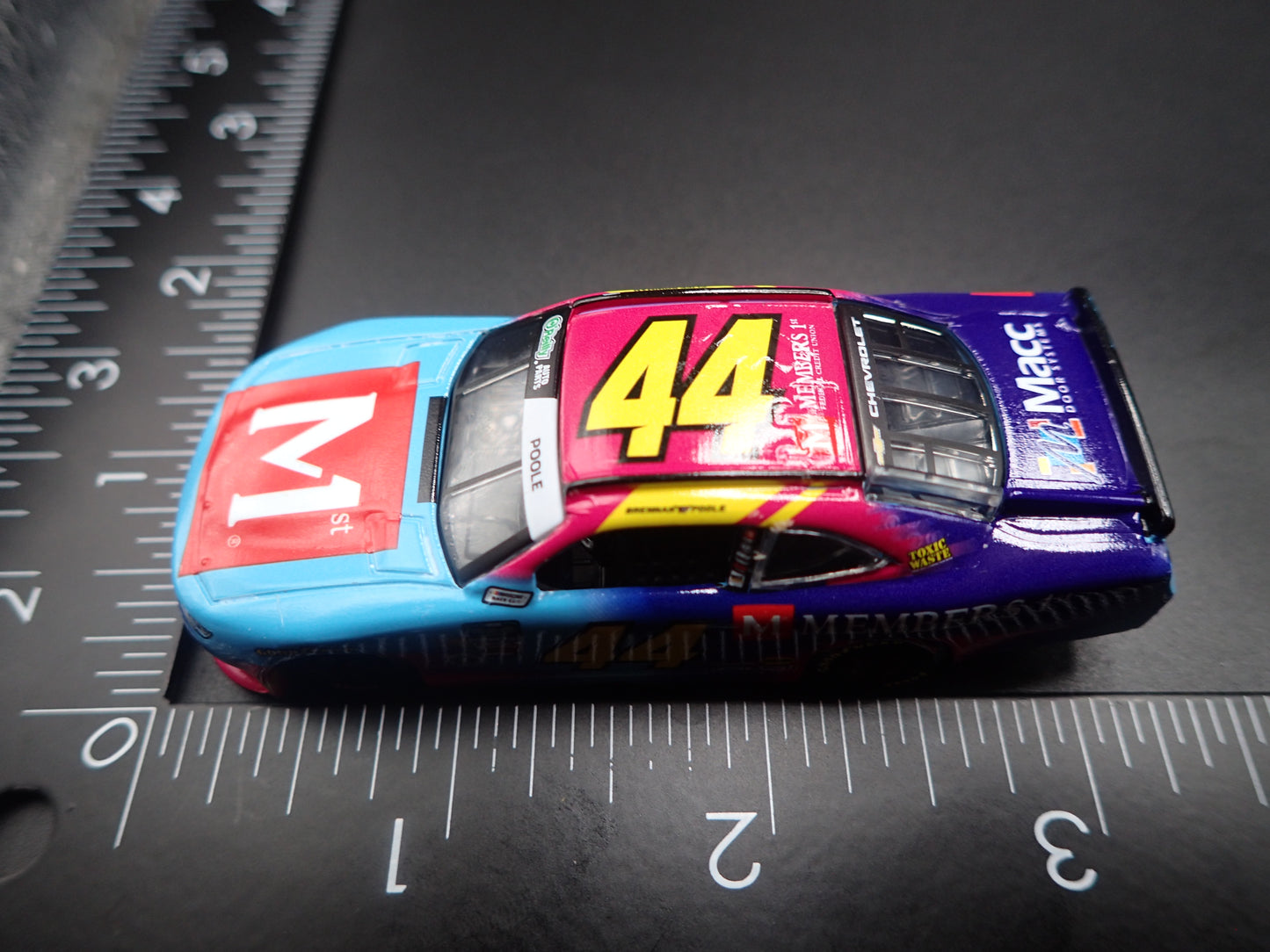 2026 26 CHEVROLET #44 BRENNAN POOLE MEMBERS 1ST NASCAR 1:64 SCALE DIECAST CAR
