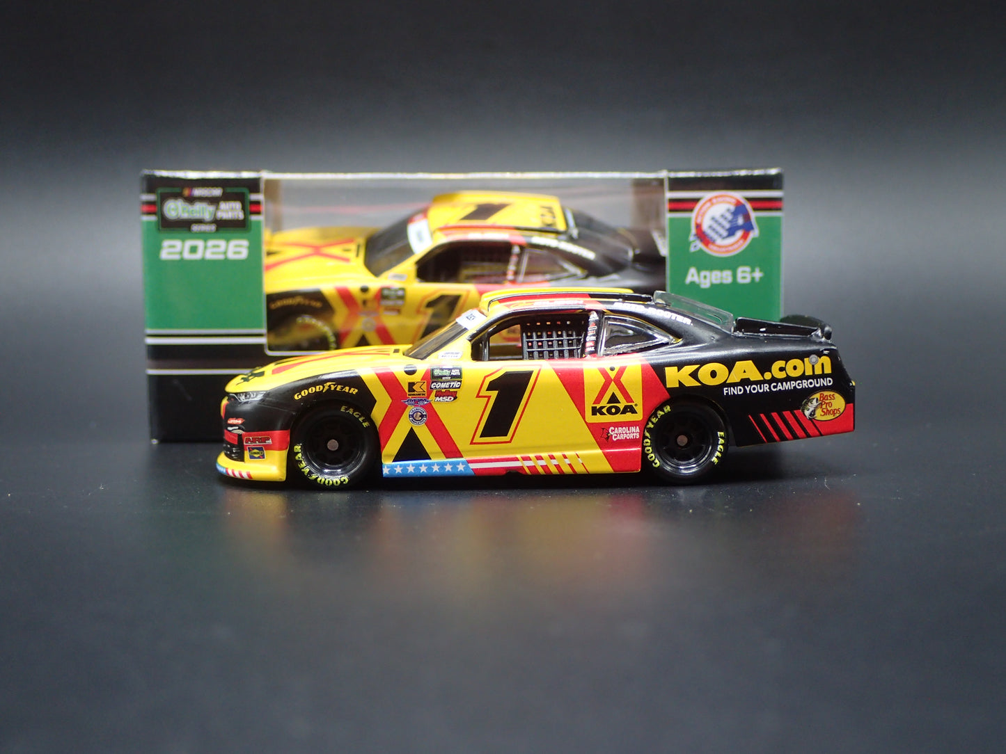 2026 CHEVROLET 1 CONNOR ZILISCH KOA NASCAR 1:64 SCALE COLLECTIBLE DIECAST CAR