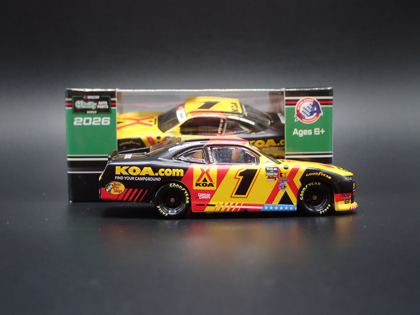 2026 CHEVROLET 1 CONNOR ZILISCH KOA NASCAR 1:64 SCALE COLLECTIBLE DIECAST CAR