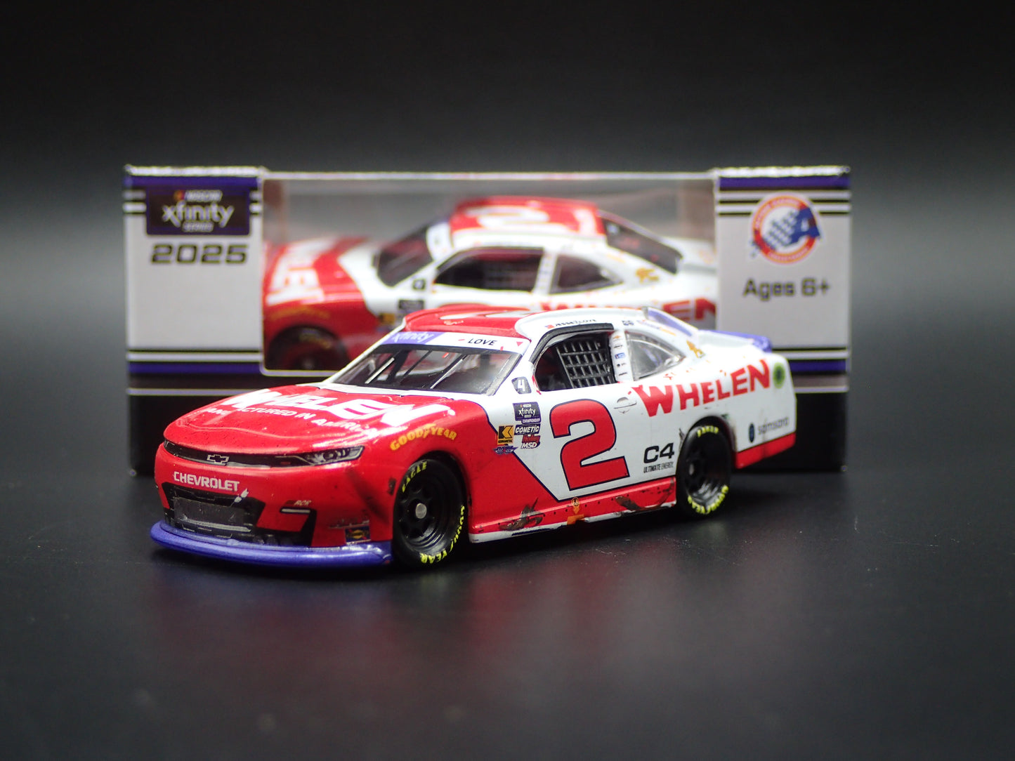2025 25 CHEVY 2 JESSE LOVE WHELEN PHOENIX WIN NASCAR 1:64 SCALE DIECAST CAR