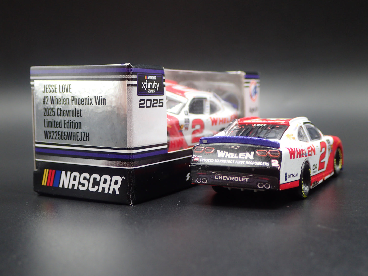 2025 25 CHEVY 2 JESSE LOVE WHELEN PHOENIX WIN NASCAR 1:64 SCALE DIECAST CAR