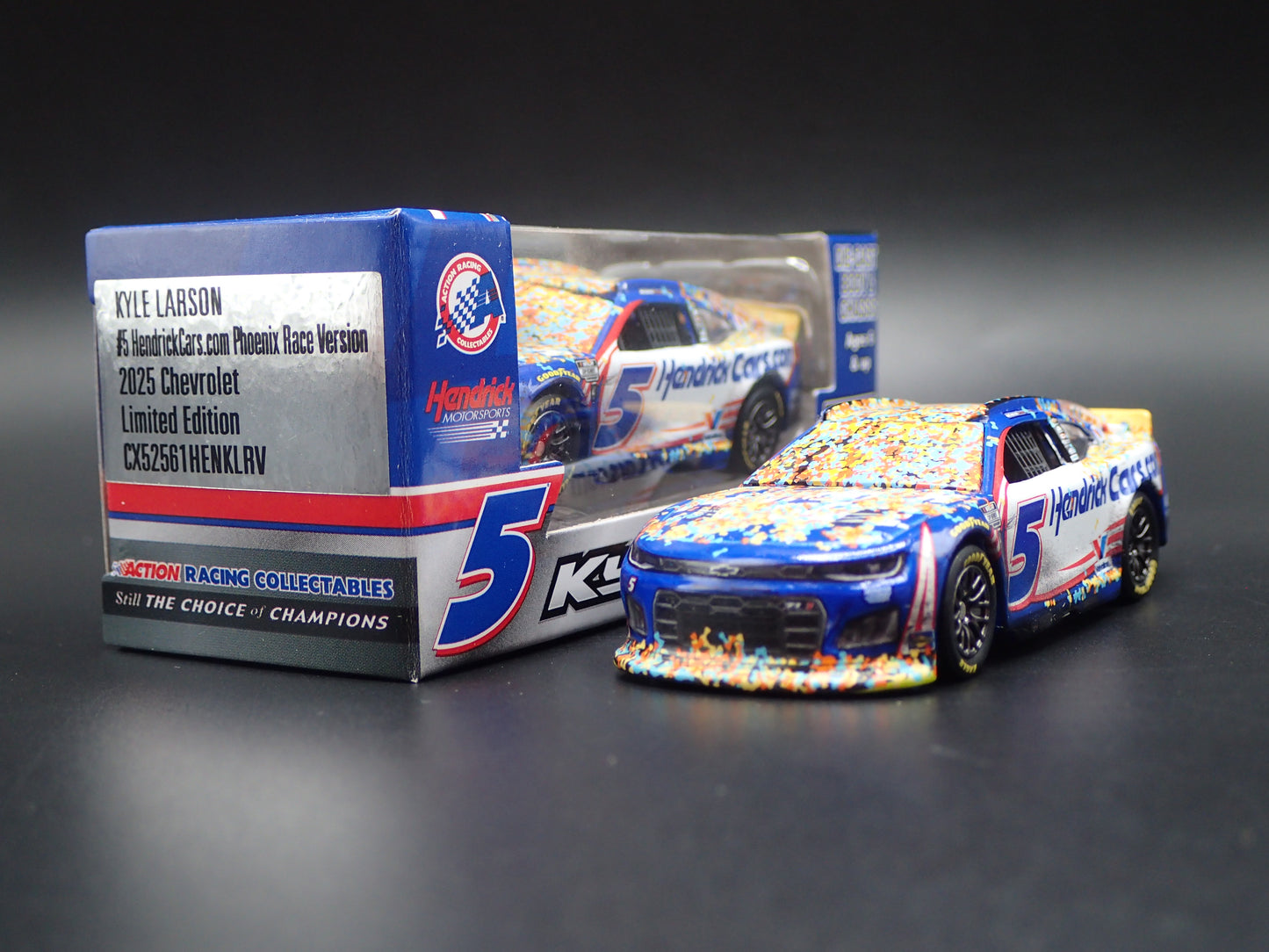 2025 25 CHEVROLET 5 KYLE LARSON HENDRICKCARS NASCAR WIN 1:64 DIECAST MODEL CAR