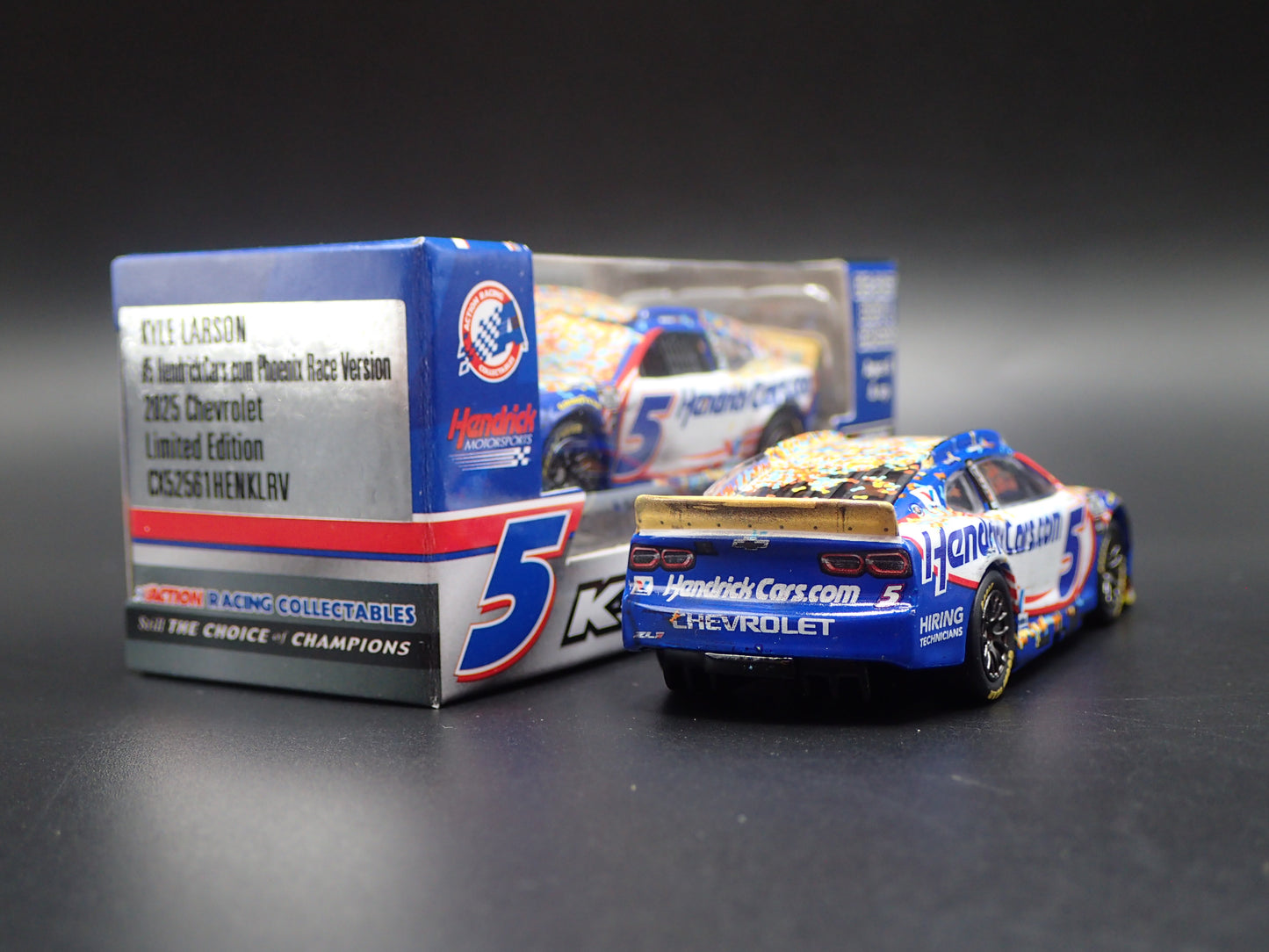 2025 25 CHEVROLET 5 KYLE LARSON HENDRICKCARS NASCAR WIN 1:64 DIECAST MODEL CAR