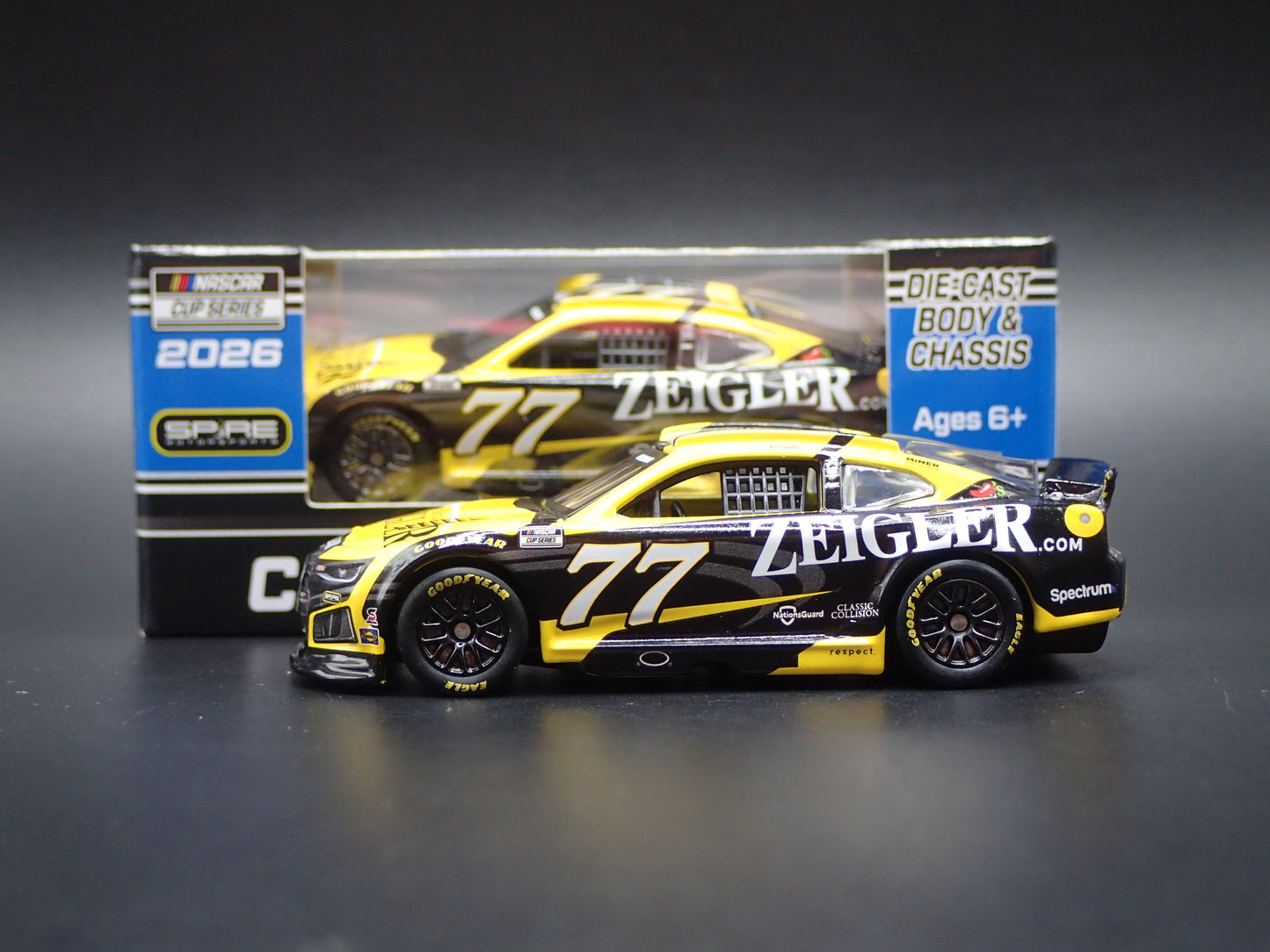 2026 26 CHEVROLET 77 CARSON HOCEVAR ZEIGLER NASCAR 1:64 SCALE DIECAST CAR