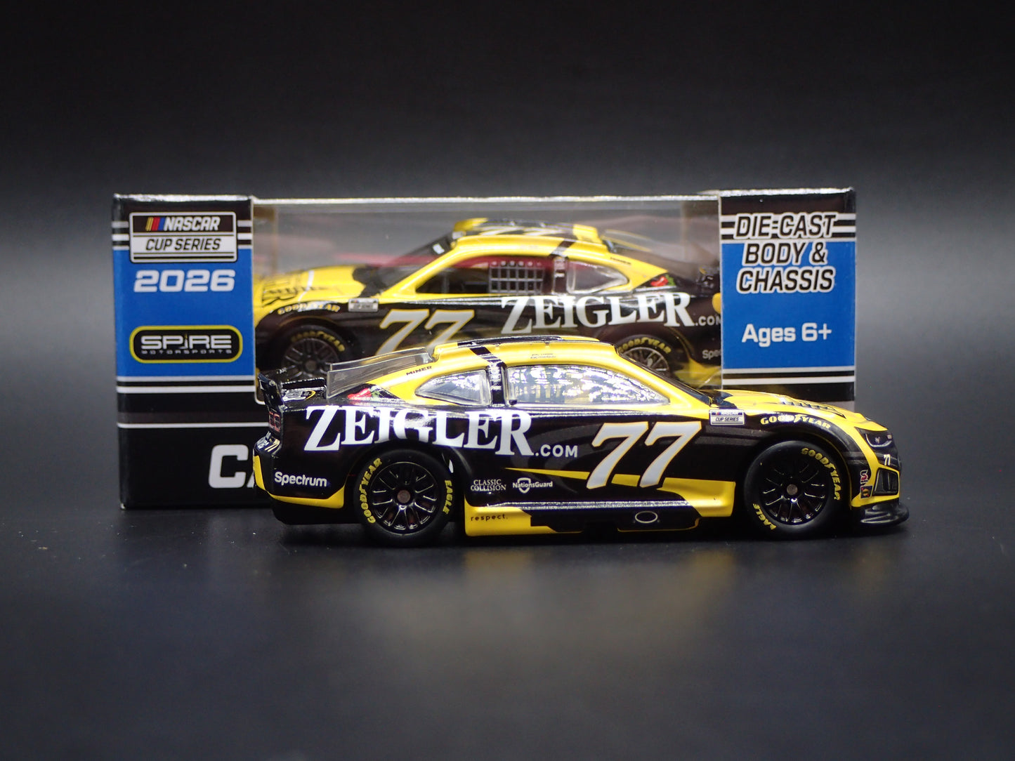 2026 26 CHEVROLET 77 CARSON HOCEVAR ZEIGLER NASCAR 1:64 SCALE DIECAST CAR