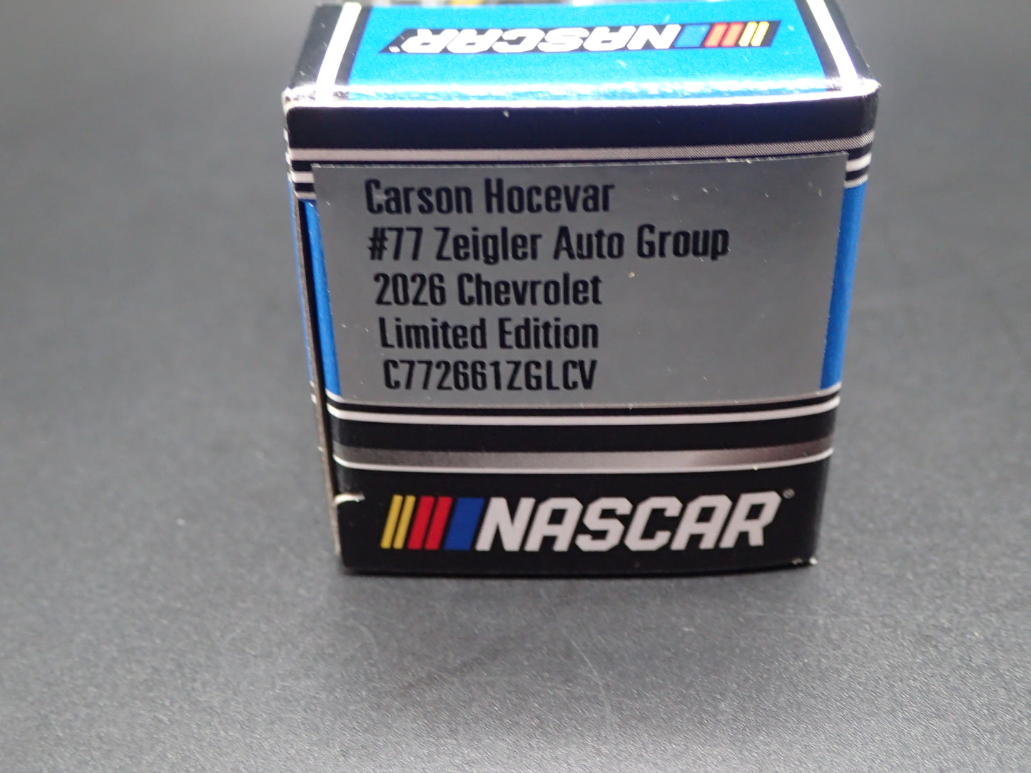 2026 26 CHEVROLET 77 CARSON HOCEVAR ZEIGLER NASCAR 1:64 SCALE DIECAST CAR