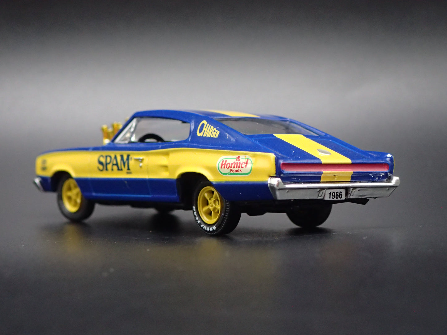 1966 66 DODGE CHARGER HEMI SPAM BLUE 1:64 SCALE COLLECTIBLE DIECAST MODEL CAR