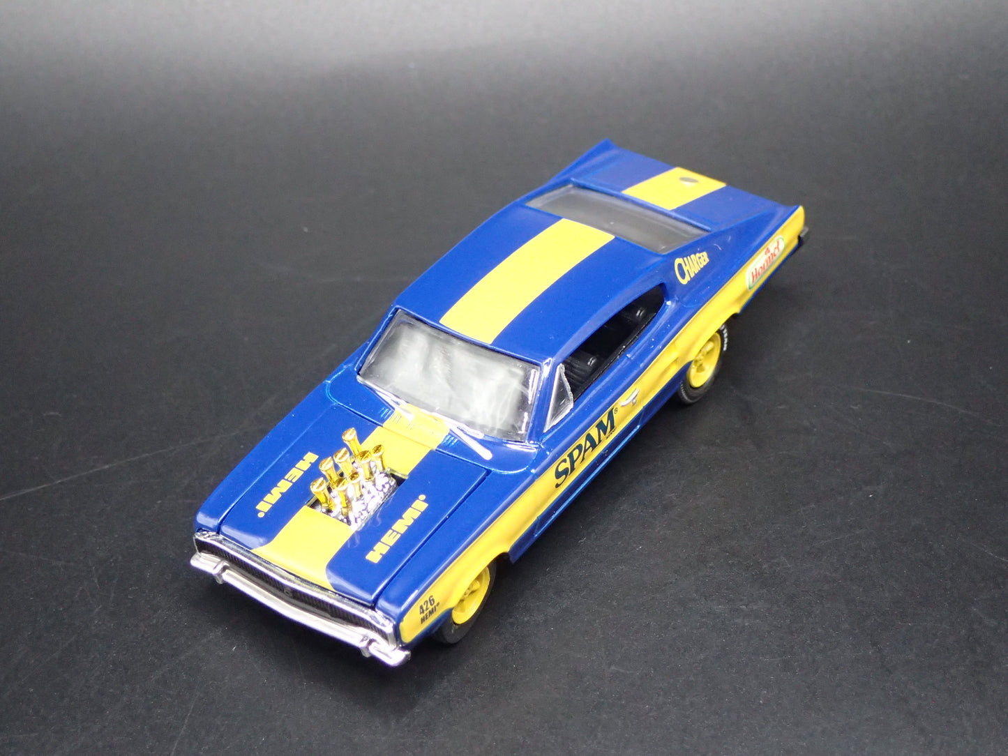 1966 66 DODGE CHARGER HEMI SPAM BLUE 1:64 SCALE COLLECTIBLE DIECAST MODEL CAR