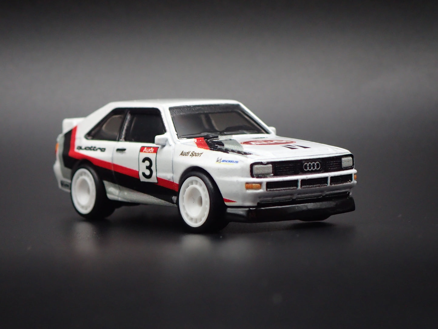 1980-1991 AUDI SPORT QUATTRO WHITE 1:64 SCALE COLLECTIBLE DIECAST MODEL CAR