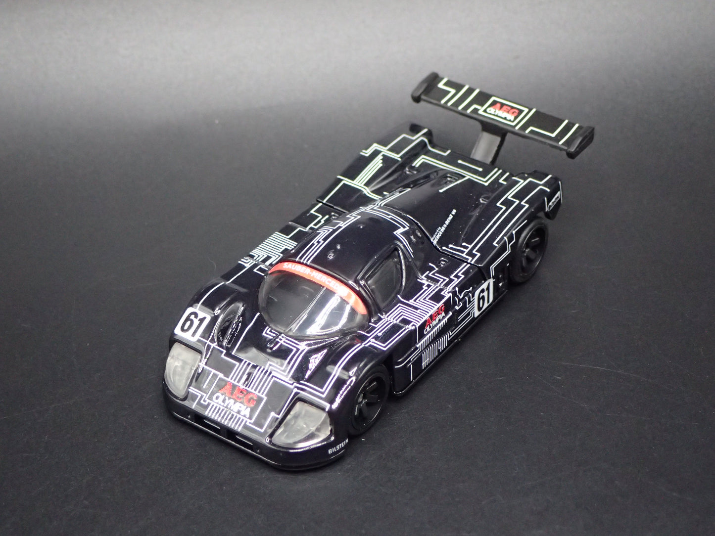 SAUBER-MERCEDES-BENZ C9 BLACK 1:64 SCALE COLLECTIBLE DIECAST MODEL CAR