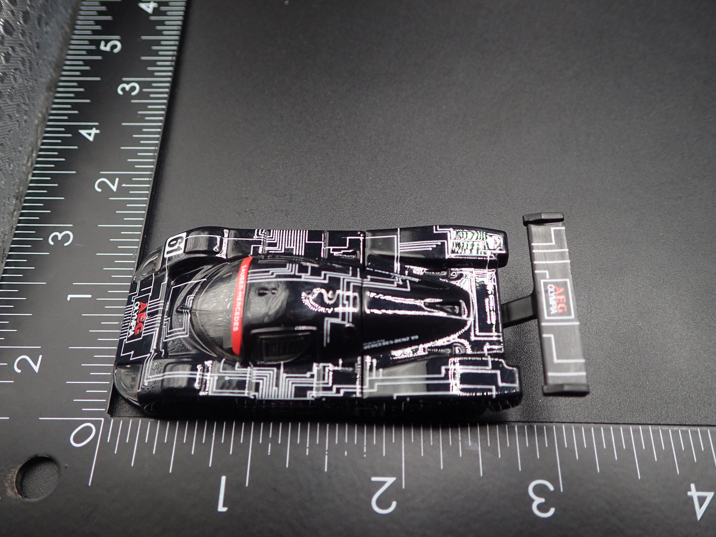 SAUBER-MERCEDES-BENZ C9 BLACK 1:64 SCALE COLLECTIBLE DIECAST MODEL CAR
