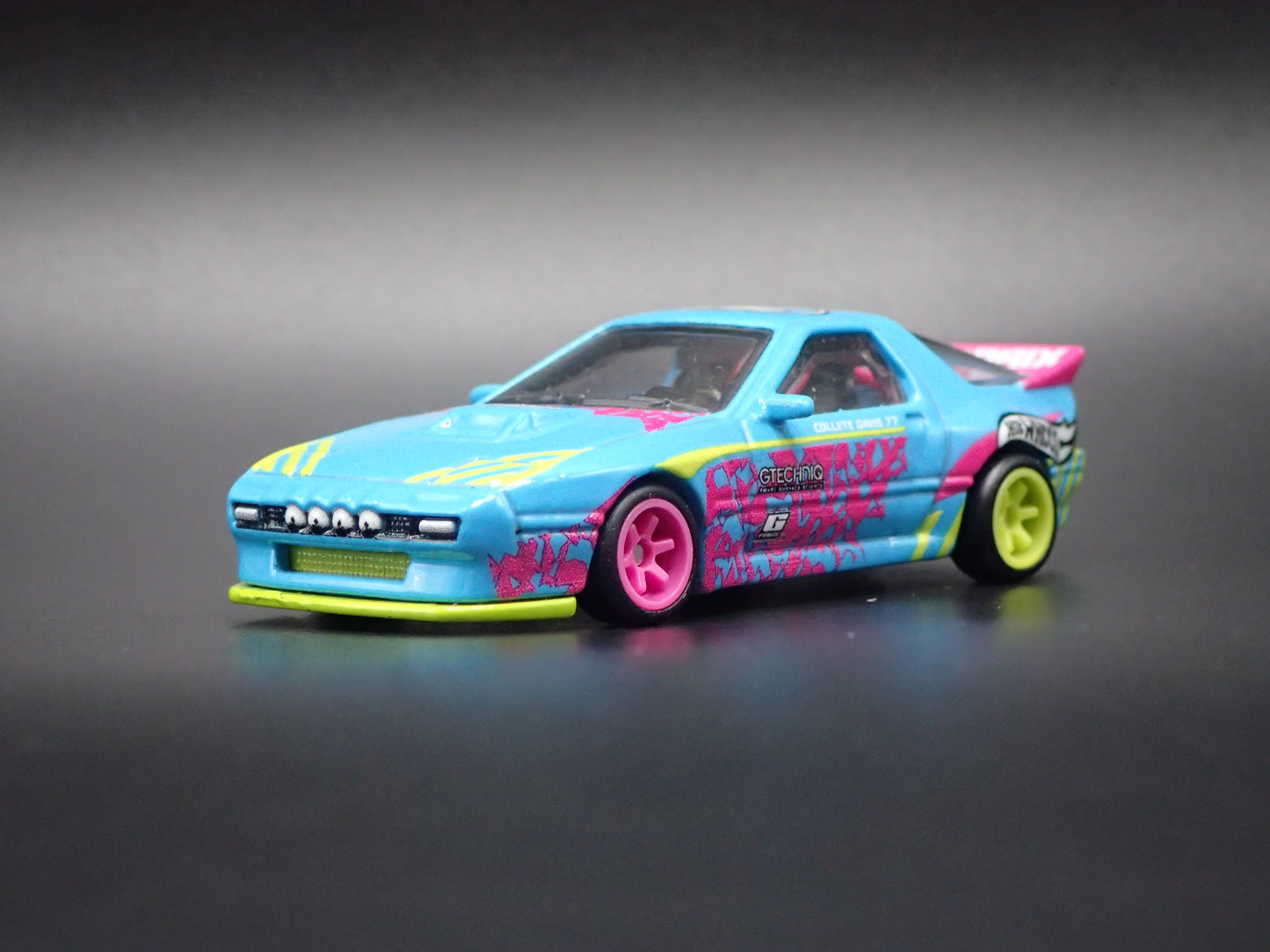 MAZDA RX7 FC PANDEM JDM BLUE 1:64 SCALE COLLECTIBLE DIORAMA DIECAST MODEL CAR