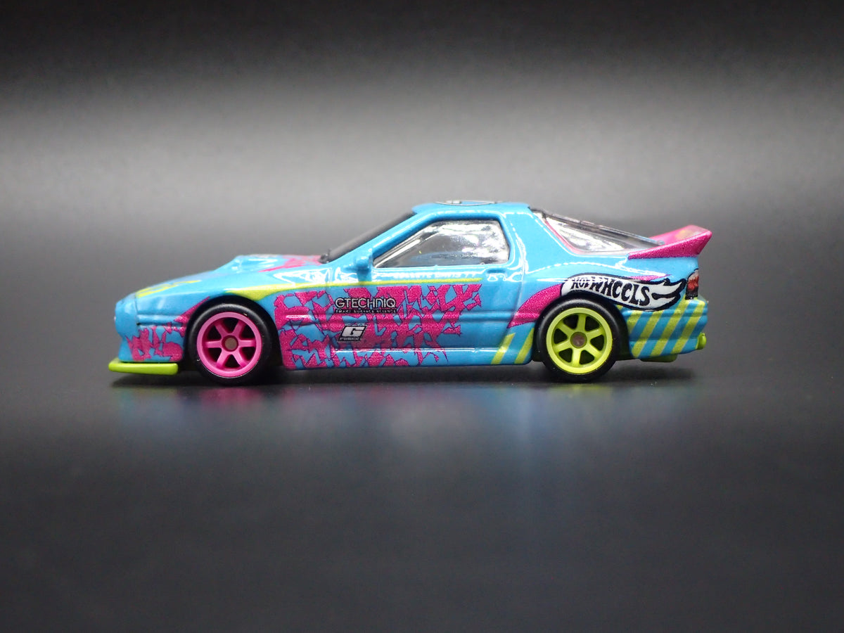 MAZDA RX7 FC PANDEM JDM BLUE 1:64 SCALE COLLECTIBLE DIORAMA DIECAST MODEL CAR