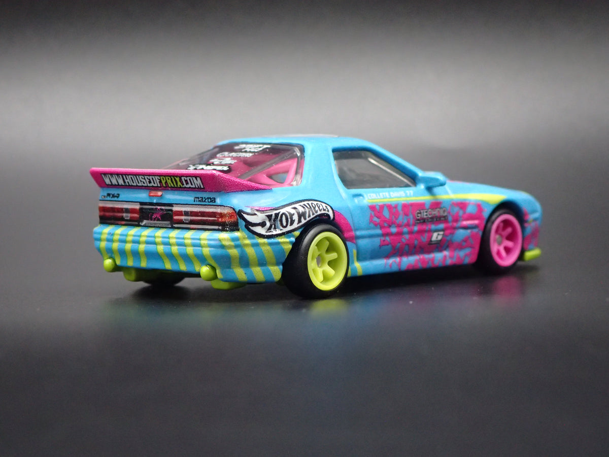 MAZDA RX7 FC PANDEM JDM BLUE 1:64 SCALE COLLECTIBLE DIORAMA DIECAST MODEL CAR
