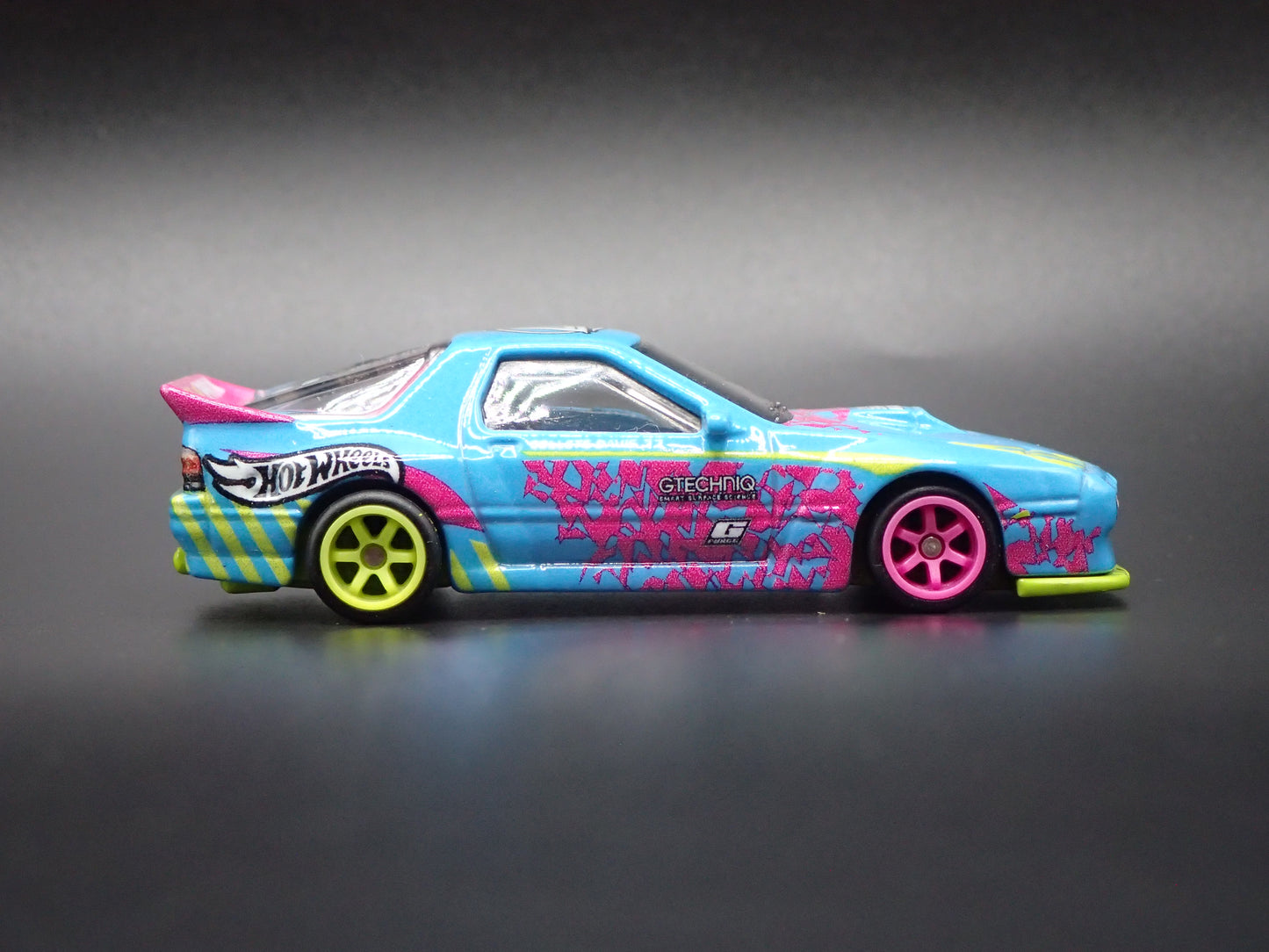 MAZDA RX7 FC PANDEM JDM BLUE 1:64 SCALE COLLECTIBLE DIORAMA DIECAST MODEL CAR