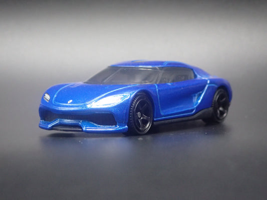 2024-2025 KOENIGSEGG GEMERA SUPER CAR BLUE 1:64 SCALE DIORAMA DIECAST MODEL CAR